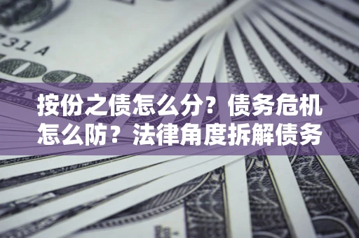 济南按份之债怎么分？债务危机怎么防？法律角度拆解债务分配与风险自保指南