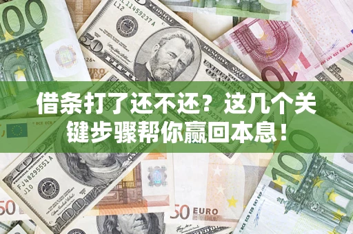 济南借条打了还不还？这几个关键步骤帮你赢回本息！