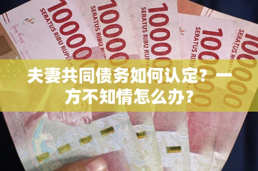 济南夫妻共同债务如何认定？一方不知情怎么办？
