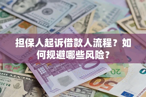 济南担保人起诉借款人流程？如何规避哪些风险？