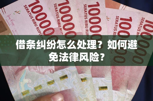 济南借条纠纷怎么处理？如何避免法律风险？